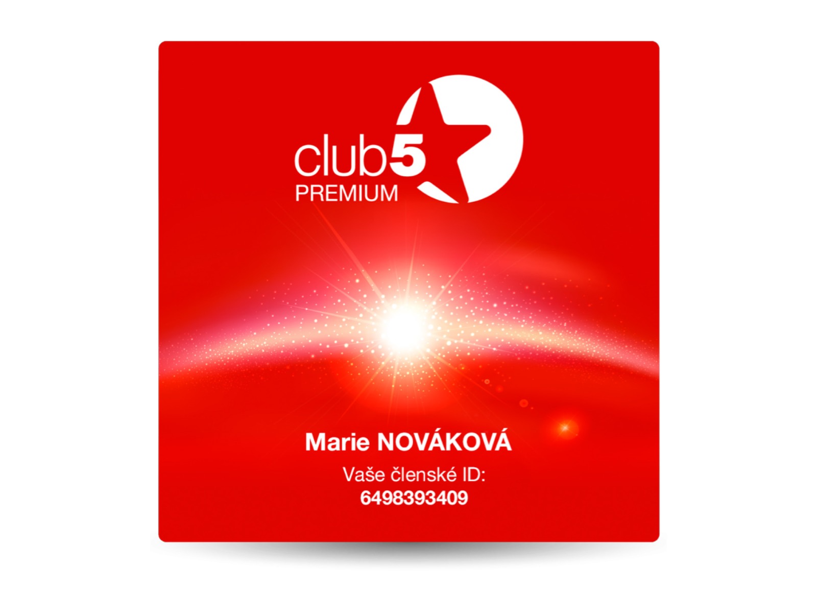 Jednoleté PREMIUM členství Club 5* 80x190 cm