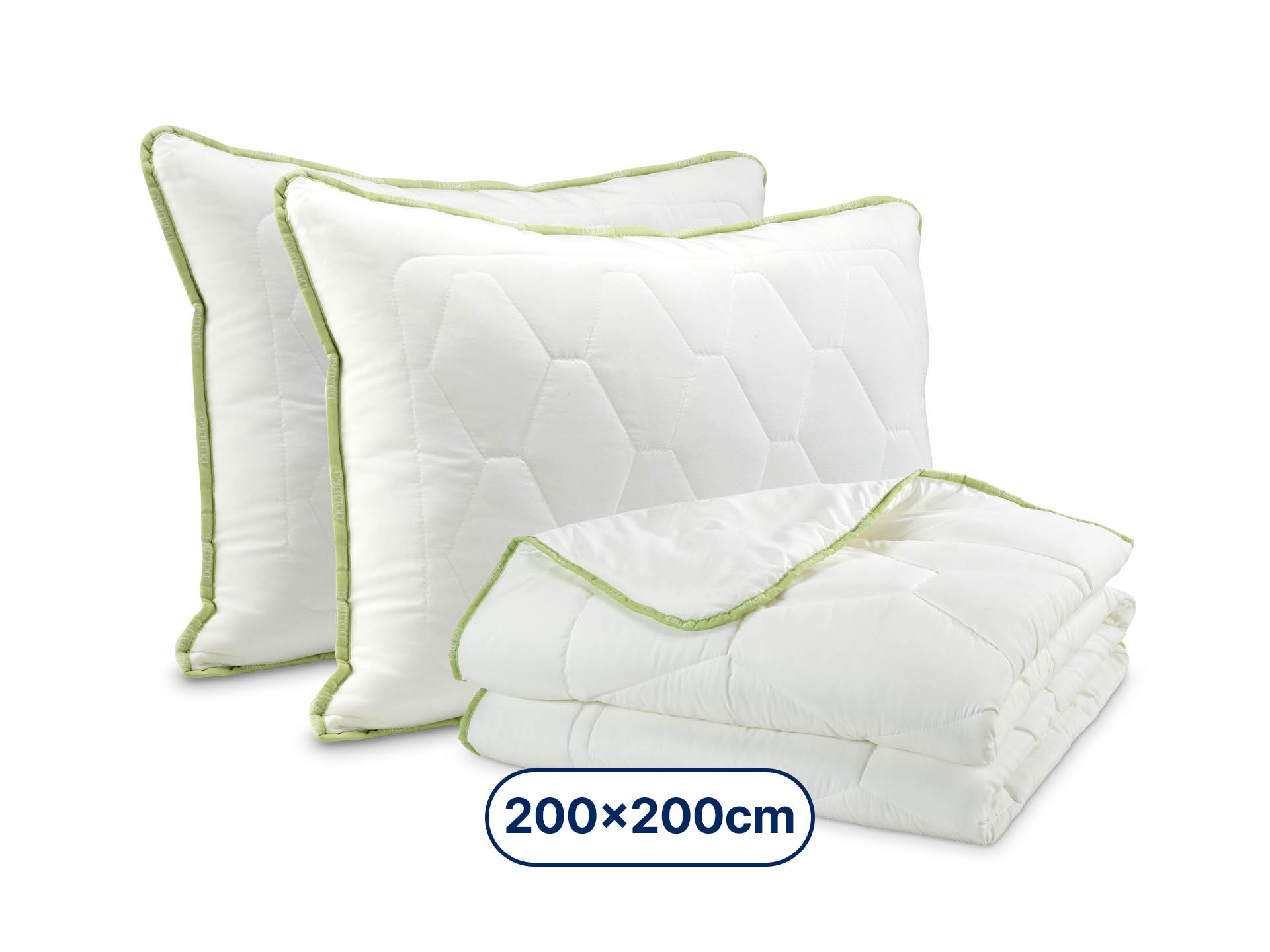 Dormeo Aloe Vera klasický polštář (2x 50x70 cm) + Dormeo Aloe Vera přikrývka (200x200 cm) 50x70 cm