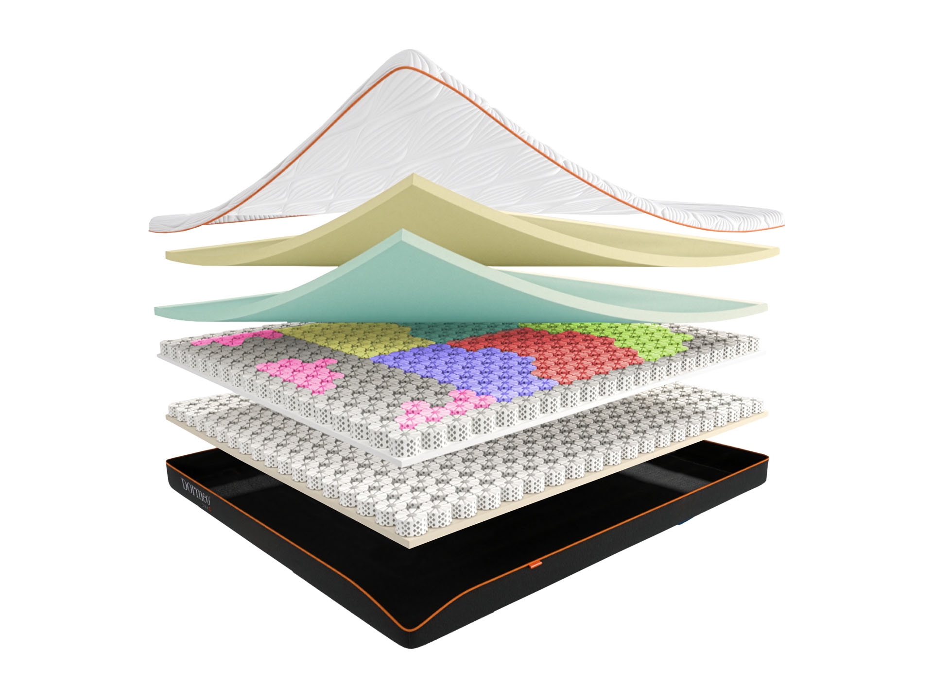 Matrace Dormeo DNA Lux 30 cm. Revoluční AI technologie, plně personalizovaná matrace na míru, více než 1000 kombinací pohodlí, oceněná technologie Oct