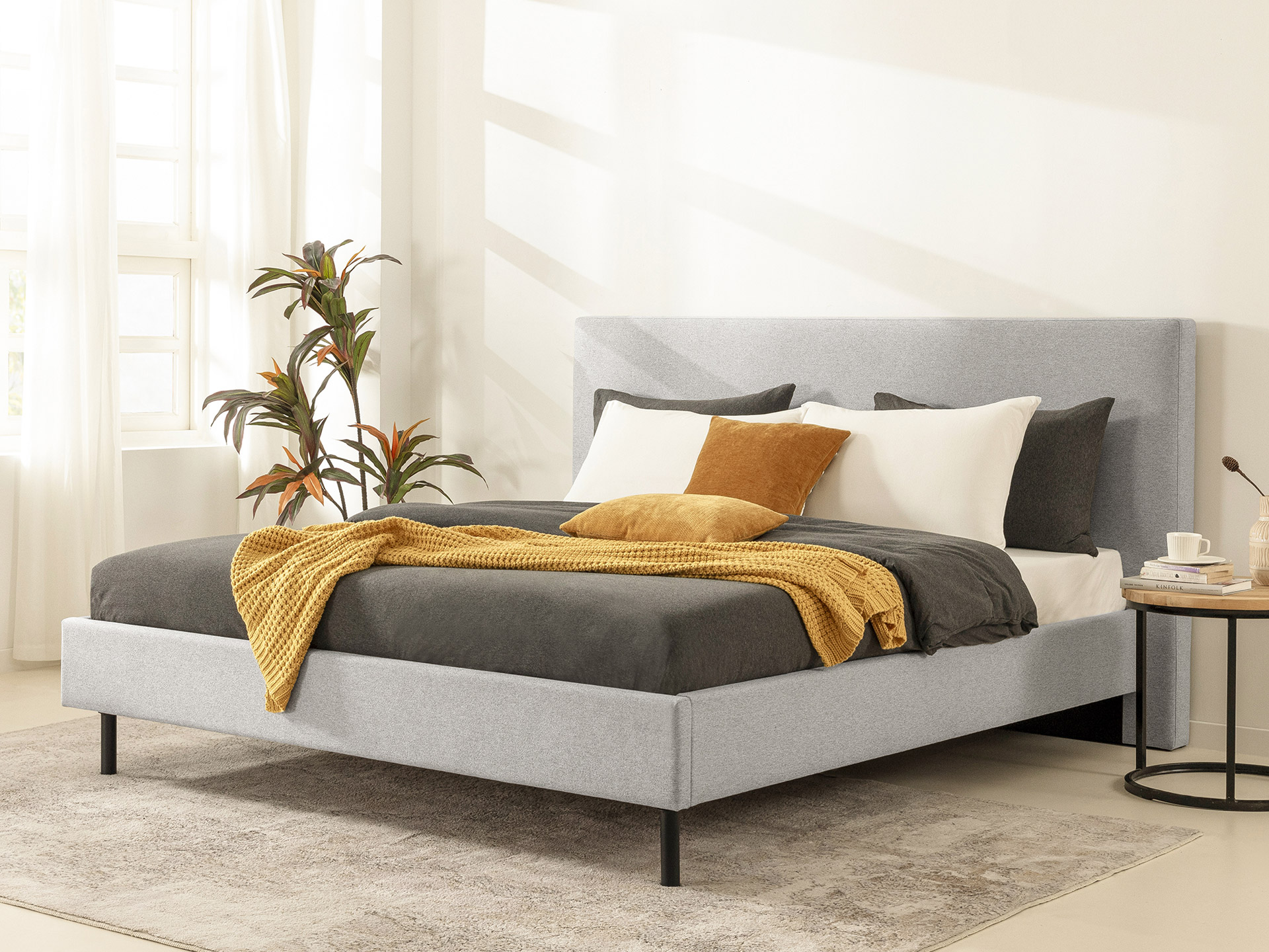 Dormeo postelový rám Dolce Pro Pure - šedý    Šedý 140X200