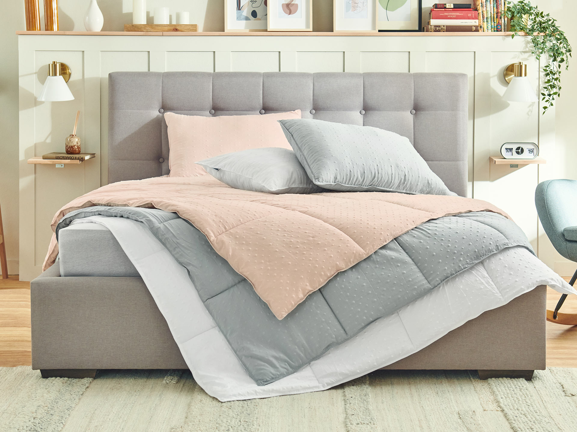 Dormeo Embosovaná Přikrývka 200x200 cm RUŽOVÁ