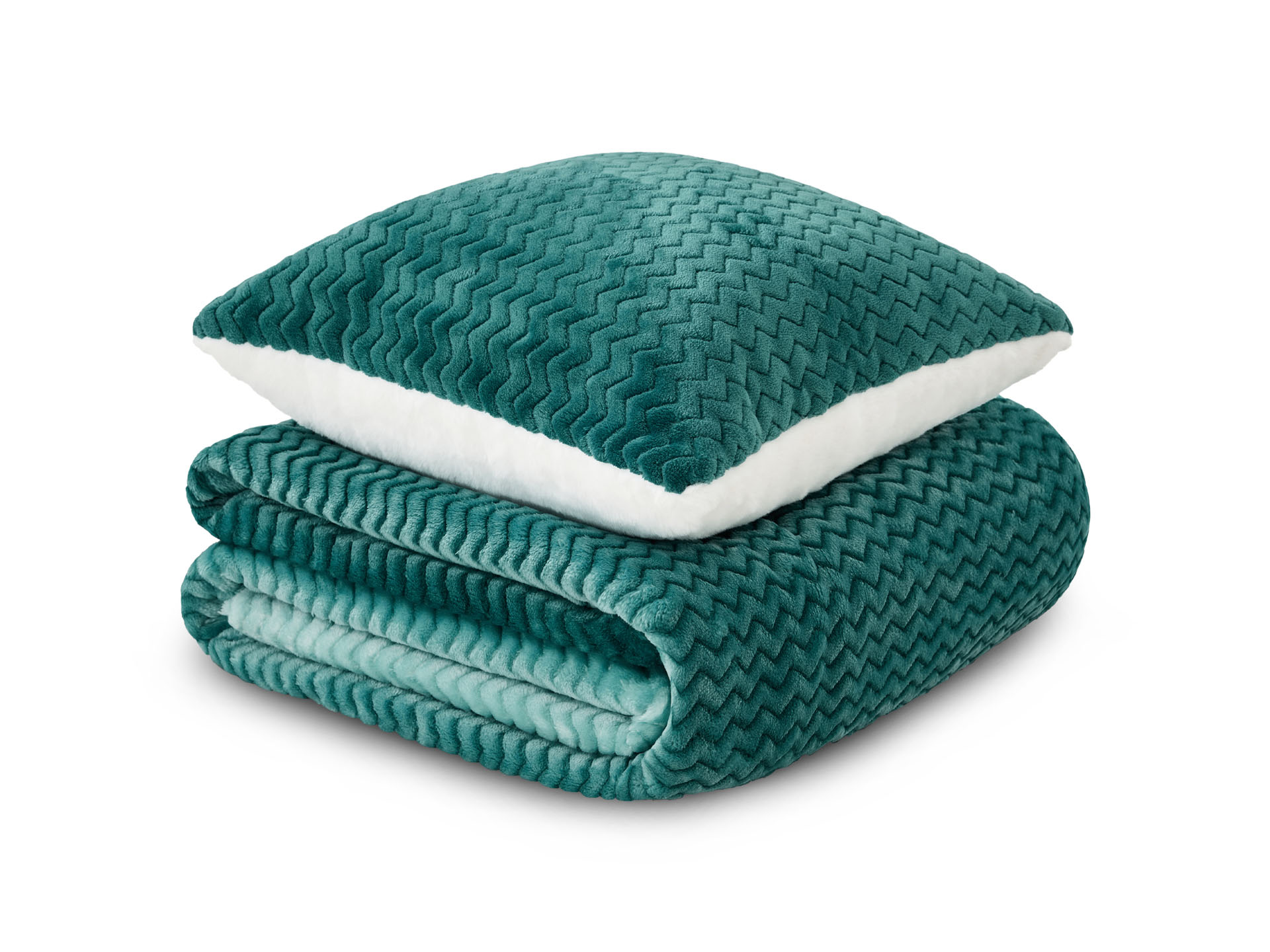 Dormeo sada warm hug tyrkysový ombré 130x190 cm tyrkysová