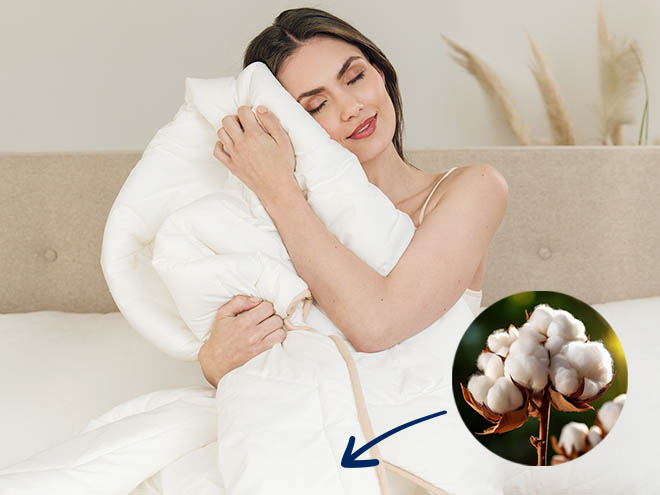 Poszycie ze 100% bawełny w kołdrze podwójnej Dream