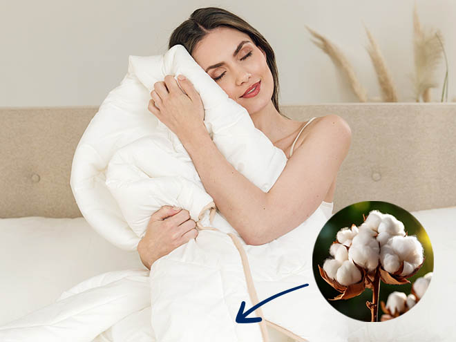 Poszycie ze 100% bawełny w kołdrze Dormeo Dream